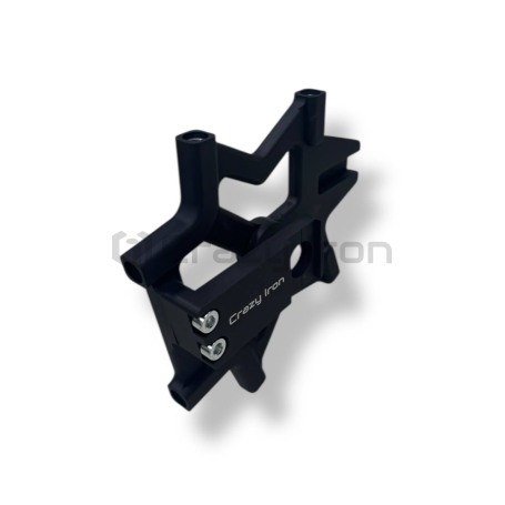 Кронштейн хендбрейка KAWASAKI ZX-6R `05 -`21 для диска диаметром 280 мм, черный анод CRAZY IRON (фото 6, фотография 6)