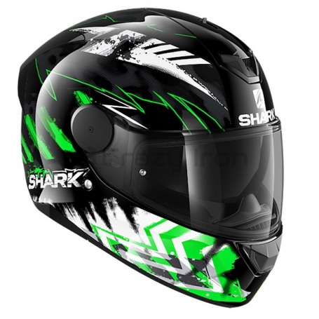 Мотошлем интеграл SHARK D-SKWAL 2 PENXA, черно-желтый (фото 2, фотография 2)