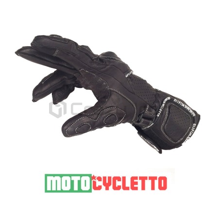 Мотоперчатки MOTOCYCLETTO PRIMO длинные, кожа, тачскрин (фото 3, фотография 3)