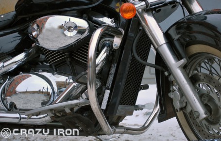 Чопперные дуги SUZUKI VL800 / VZ800 (C50, C50T, M50, C800, M800) CRAZY IRON полированная нержавейка (фото 7, фотография 7)