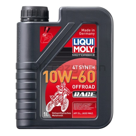 Масло моторное LIQUI MOLY Motorbike 4T Synth Offroad Race 10W-60, 1л. (фото 1, фотография 1)