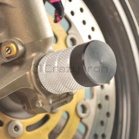 Пеги в ось переднего колеса  KAWASAKI ZX-6R `03-`06 CRAZY IRON (фото 1, фотография 1)