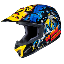 Мотошлем кроссовый детский HJC CLXYII BATMAN, сине-желтый