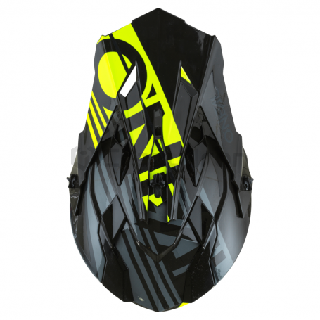 Мотошлем кроссовый O'NEAL 2Series Rush, серый-желтый (фото 4, фотография 4)