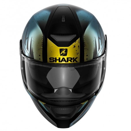 Мотошлем интеграл SHARK D-SKWAL DHARKOV Mat, золотисто-голубой хамелеон, матовый (фото 3, фотография 3)