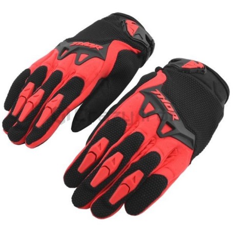 Мотоперчатки THOR кроссовые  S15 SPECTRUM Red (фото 1, фотография 1)