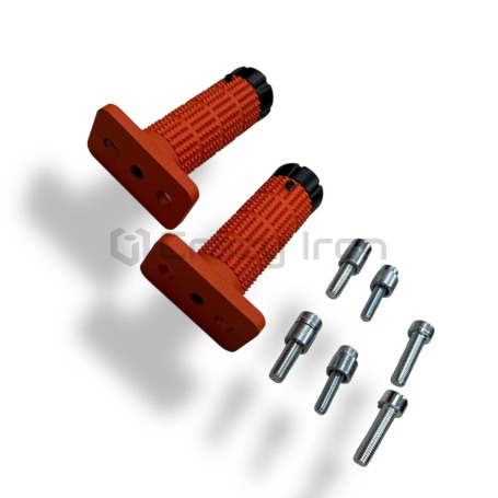 Пеги в ось заднего колеса KTM DUKE 125, Duke 200, Duke 250, Duke 390 CRAZY IRON ОРАНЖЕВЫЕ (фото 3, фотография 3)