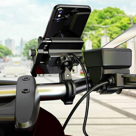 Держатель для телефона с зарядным устройством EXTREME STYLE USB QC (фото 4, фотография 4)