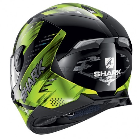 Мотошлем интеграл SHARK SKWAL 2 VENGER Yellow, с подсветкой (фото 2, фотография 2)