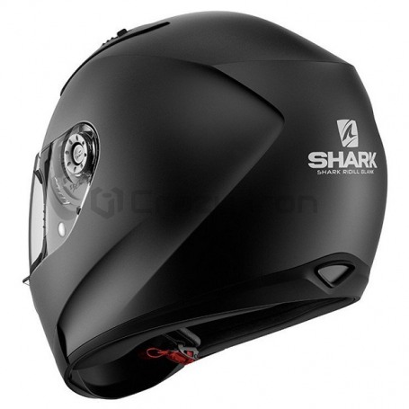 Мотошлем интеграл SHARK RIDILL BLANK Black Mat, черный матовый (фото 2, фотография 2)