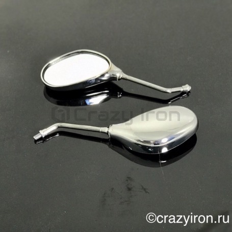 Зеркала для мотоцикла  OVAL, универсальные (фото 1, фотография 1)