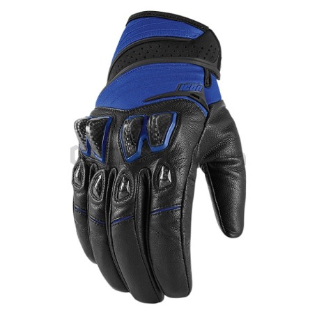 Мотоперчатки ICON KONFLICT Blue, синие (фото 1, фотография 1)