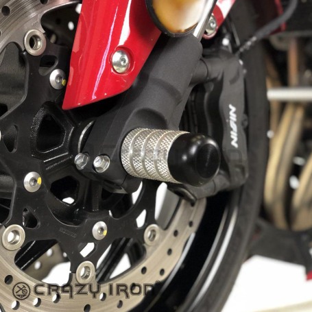 Пеги в ось переднего колеса SUZUKI GSX-S750; GSX-S1000; GSX-R 600;  GSX-R 750 CRAZY IRON (фото 3, фотография 3)