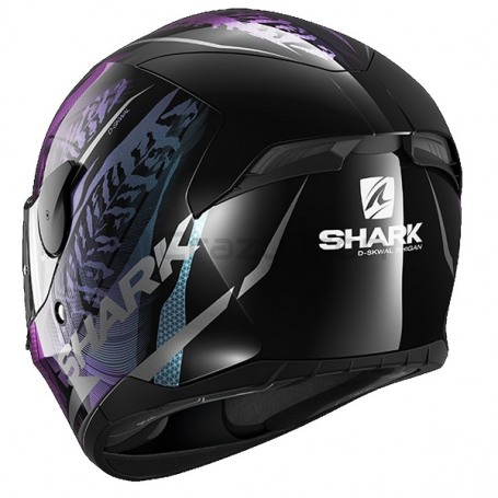 Мотошлем интеграл SHARK D-SKWAL 2 SHIGAN, черно-фиолетовый (фото 2, фотография 2)