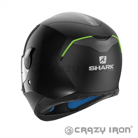 Мотошлем интеграл SHARK SKWAL DUAL BLACK, черный, с подсветкой (фото 3, фотография 3)