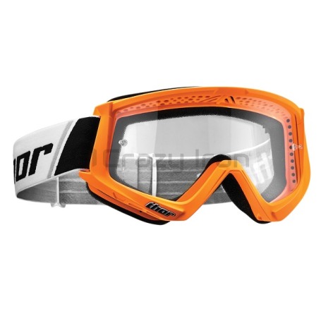 Очки кроссовые THOR COMBAT FLO ORANGE, оранжевые (фото 1, фотография 1)
