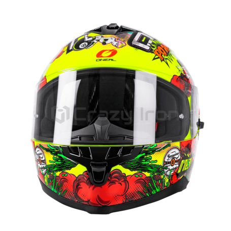 Мотошлем интеграл O'NEAL Challenger Crank, красно-зеленый (фото 4, фотография 4)