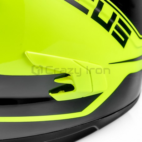 Мотошлем интеграл ZEUS ZS-813A, черный/желтый (фото 5, фотография 5)