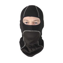 Подшлемник балаклава HYPERLOOK EVI, ветрозащита шеи, белая строчка