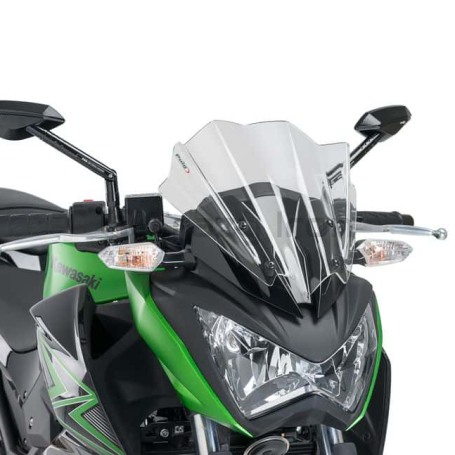 Стекло ветровое  KAWASAKI Z300 `15-`17 SPORT, прозрачное (фото 1, фотография 1)