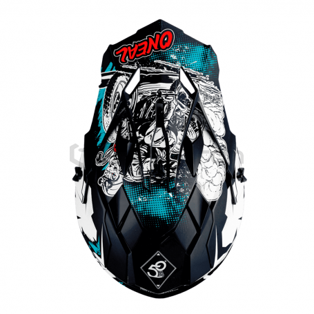 Мотошлем интеграл O'NEAL Challenger EXO V.22, красно-синий (фото 5, фотография 5)