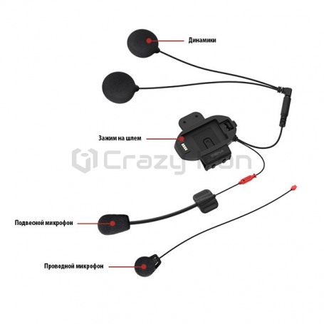Мотогарнитура SENA SF2-02, 1 шлем, 2 микрофона (фото 3, фотография 3)