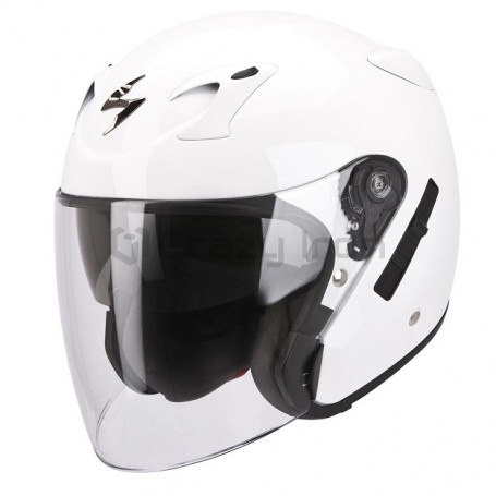 Мотошлем открытый SCORPION EXO EXO-220 SOLID, белый (фото 1, фотография 1)