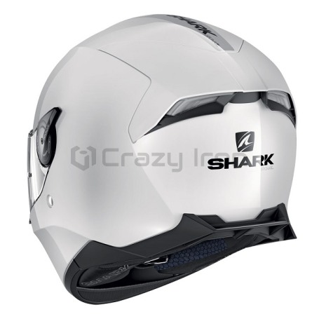 Мотошлем интеграл SHARK SKWAL 2 BLANK White, белый, с белой подсветкой (фото 2, фотография 2)