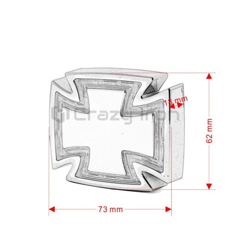 Стоп сигнал для мотоцикла Готический Крест, хром (фото 2, фотография 2)