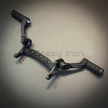 Сабкейдж регулируемый CNC KAWASAKI ZX-6R 2009+, черный CRAZY IRON (фото 2, фотография 2)