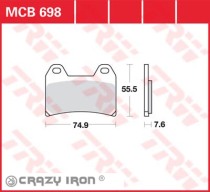 Тормозные колодки для мотоцикла TRW LUCAS MCB698