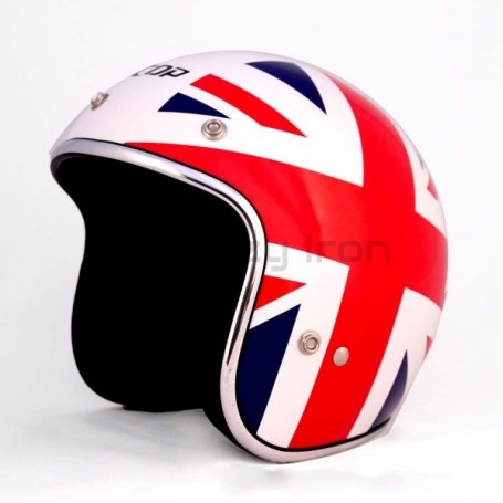 Мотошлем открытый ALLTOP AP-75 BRITAIN, бело-сине-красный (фото 1, фотография 1)