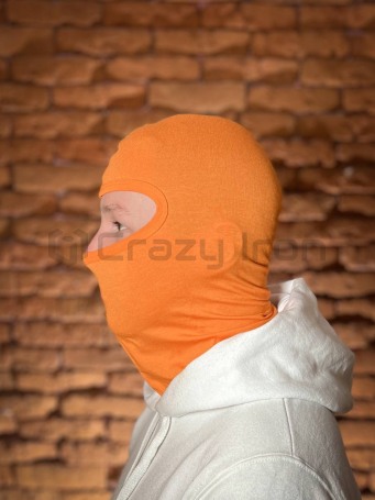 Подшлемник балаклава спортивная / тактическая, вискоза, оранжевый (фото 3, фотография 3)