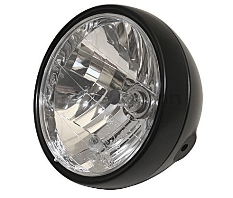 Фара для мотоцикла PW CLASSIC BLACK, H4 12V 60/55W, E-Marked (фото 1, фотография 1)