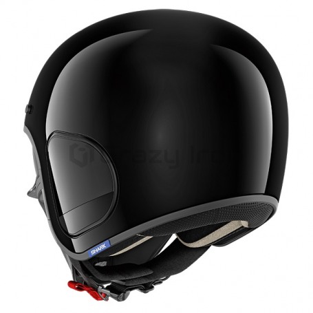 Мотошлем открытый SHARK S-DRAK BLANK Black, черный (фото 2, фотография 2)