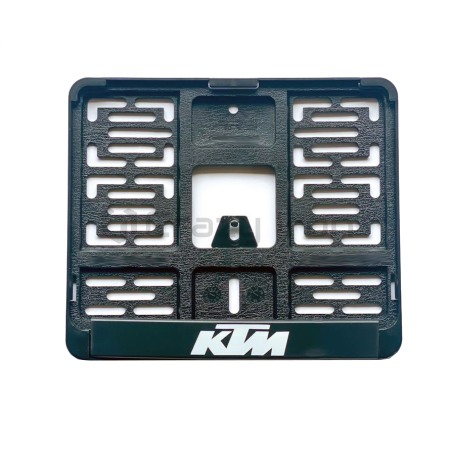 Рамка для номера мотоцикла с логотипом KTM, 190х145мм (фото 2, фотография 2)