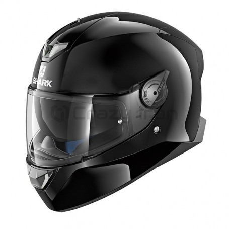 Мотошлем интеграл SHARK SKWAL 2 BLANK Black, черный, с белой подсветкой (фото 1, фотография 1)