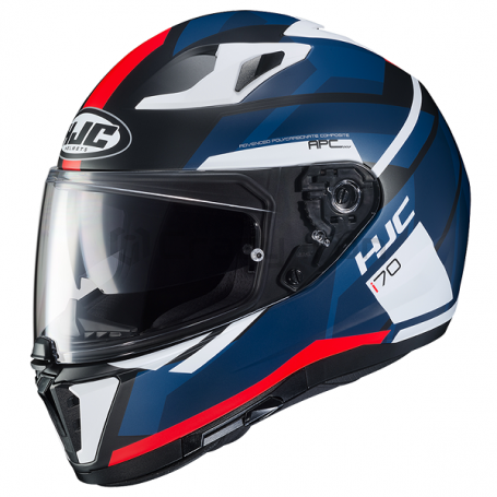 Мотошлем интеграл HJC I70 ELIM, сине-бело-красный, матовый (фото 1, фотография 1)