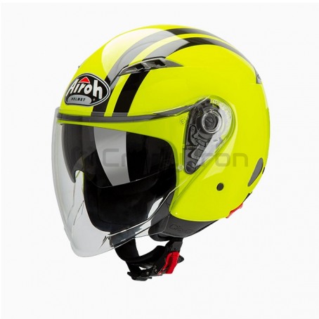 Мотошлем открытый AIROH CITY ONE Flash Yellow, желтый (фото 1, фотография 1)