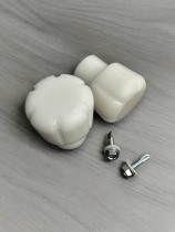 Слайдеры D28 для клеток CRAZY IRON (2 шт.) белый цвет