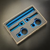 Клипоны для мото CRAZY IRON STUNT D51, синий анод