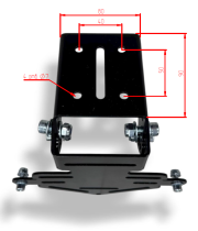 Рамка для номера мотоцикла 190x145, регулируемая CRAZY IRON