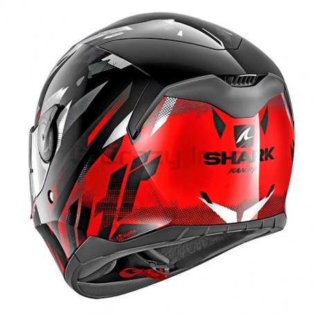Мотошлем интеграл SHARK D-SKWAL KANHJI, черно-красный (фото 2, фотография 2)
