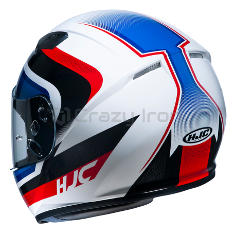 Мотошлем интеграл HJC CS15 RAKO, бело-сине-красный (фото 2, фотография 2)