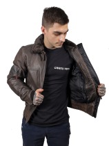 Мотокуртка MOTOCYCLETTO TOPGUN, кожа