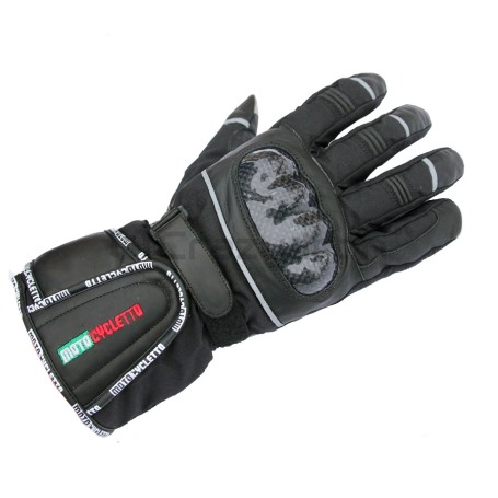 Мотоперчатки MOTOCYCLETTO PUNTO CARBON туристические, кожа-текстиль (фото 1, фотография 1)