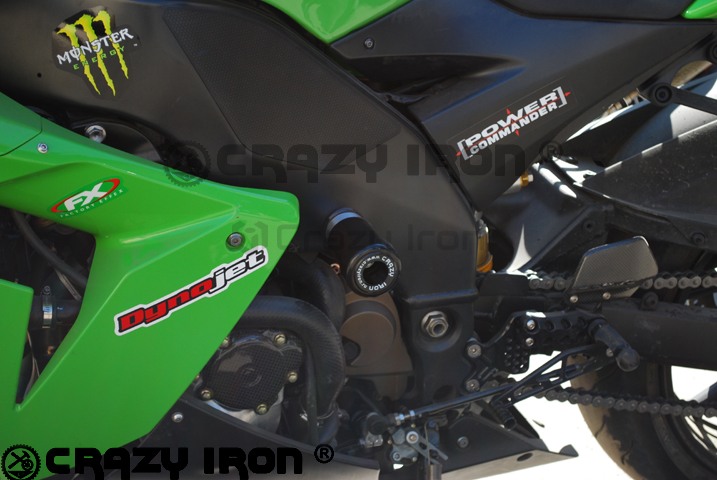 Слайдеры для мотоцикла KAWASAKI ZX-10R `04-`05 (Задние) CRAZY IRON