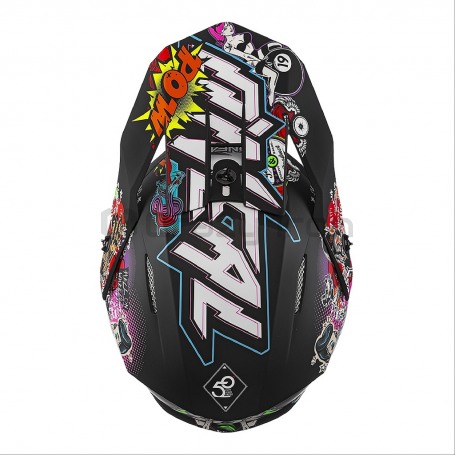 Мотошлем кроссовый O'NEAL 3Series Crank 2.0 красно-зеленый (фото 3, фотография 3)