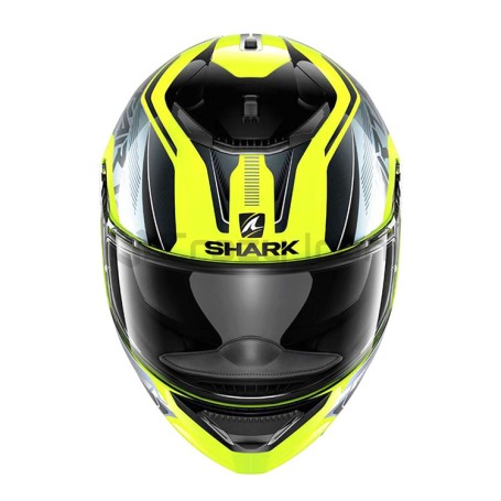 Мотошлем интеграл SHARK SPARTAN KARKEN H.V., черно-желтый (фото 2, фотография 2)