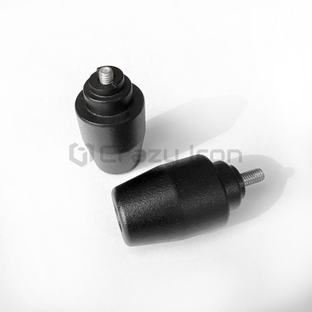 Грузики руля HONDA, супертяжелые, черный CRAZY IRON (фото 3, фотография 3)